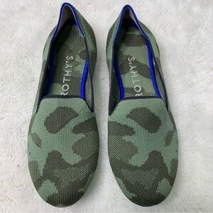 Rothy’s Women's The Loafer Olive Camo Flats Shoes Size 6.5